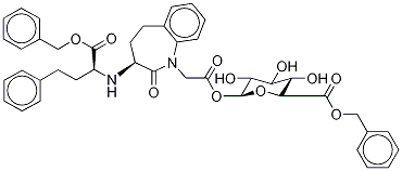 Benazeprilat Acyl-β-D-glucuronide Dibenzyl Ester Struktur