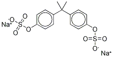 Bisphenol A Bissulfate-d6 Disodium Salt Struktur