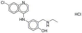 N-Desethyl Amodiaquine Hydrochloride Struktur