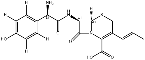 Cefprozil-d4 (E/Z mixture) Struktur