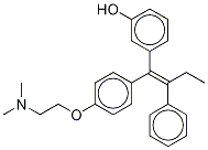 (E)-3-Hydroxy Tamoxifen-d5 Struktur