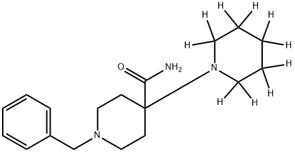 1'-Benzyl-1,4'-bipiperidine-4'-carboxaMide-d10 Struktur