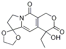 4'-Ethyl-7',8'-dihydro-4'-hydroxy-spiro[1,3-dioxolane-2,6'(3'H)-[1H]pyrano[3,4-f]indolizine]-3',10'(4'H)-dione-d5 Struktur