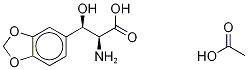 DL-threo-β-(3,4-Methylenedioxyphenyl)serine Acetate Salt Struktur