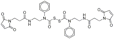 N,N-[Dithiobis[(carbonylphenyliMido)-2,1-ethanediyl]]bis(3-MaleiMidopropanaMide) Struktur