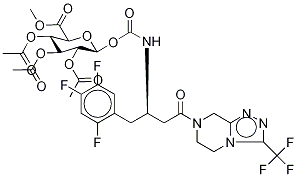 Sitagliptin CarbaMoyl Tri-O-acetyl-β-D-glucuronide Methyl Ester Struktur