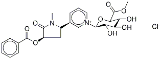 trans-3'-Benzoyloxy Cotinine N-β-D-Glucuronide Methyl Ester Chloride Struktur