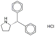 (2S)-2-(DiphenylMethyl)pyrrolidine-d10 Hydrochloride Struktur