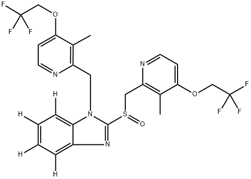 N-[3-Methyl-4-(2,2,2-trifluoroethoxy)-2-pyridinyl]Methyl Lansoprazole-d4 Struktur