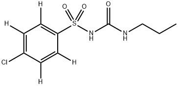 Chlorpropamide-D4 Struktur