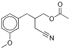 β-[(Acetyloxy)Methyl]-3-Methoxy-benzenebutanenitrile Struktur