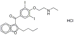 Desethyl Amiodarone-d4 Hydrochloride Struktur