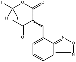 (cis/trans)-2-(4-Benzofurazanylmethylene)-3-oxo-butanoic Acid (Methyl-d3) Ester Struktur