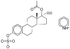 Ethynyl Estradiol 17-Acetate 3-Sulfate Pyridinium Salt Struktur