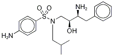 4-Amino-N-((2R,3S)-3-amino-2-hydroxy-4-phenylbutyl)-N-(isobutyl-d9)benzenesulfonamide Struktur