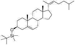 3-tert-Butyldimethylsilyl-20-dehydro Cholesterol-d7 Struktur