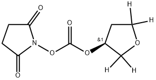 Carbonic Acid 2,5-Dioxopyrrolidin-1-yl (S)-Tetrahydrofuran-d4-3-yl Ester Struktur