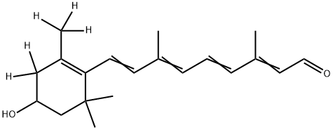 rac all-trans 3-Hydroxyretinal-d5 Struktur