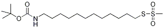 12-(t-Boc-aMino)-1-dodecyl Methanethiosulfonate Struktur