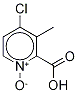 4-Chloro-3-Methyl-2-picolinic Acid 1-Oxide Struktur