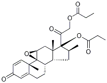 BetaMethasone 9,11-Epoxide 17,21-Dipropionate-d10 Struktur