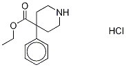 NorMeperidine-d4 Hydrochloride Struktur