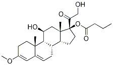 Hydrocortisone 17-Butyrate 3-Enol Methyl Ether Struktur