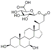 24-Nor Ursodeoxycholic Acid-d5 1-O-Acyl-β-D-glucuronide Struktur