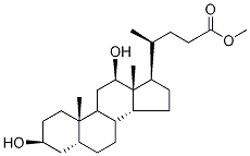 (3β,5β,12α)-3,12-Dihydroxy-cholan-24-oic Acid Methyl Ester Struktur