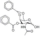 2-(AcetylaMino)-2-deoxy-4,6-O-(phenylMethylene)-D-galactopyranose 3-Benzoate Struktur