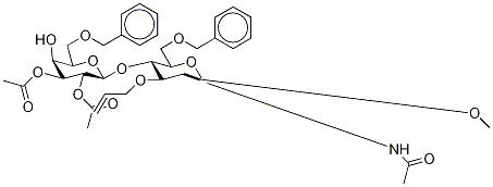 Methyl 2-(AcetylaMino)-2-deoxy-6-O-(phenylMethyl)-3-O-2-propen-1-yl-4-O-[2,3-di-O-acetyl-6-O-(phenylMethyl)-β-D-galactopy Struktur