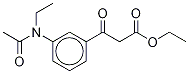 3-(Acetylethylamino)-β-oxo-benzenepropanoic Acid Ethyl Ester Struktur