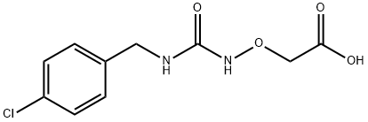 2-((3-(4-Chlorobenzyl)ureido)oxy)acetic acid Struktur