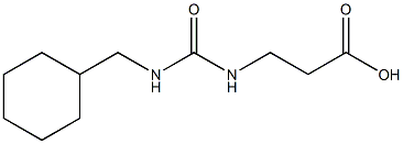 3-(3-(Cyclohexylmethyl)ureido)propanoic acid Struktur