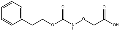 2-(((Phenethoxycarbonyl)amino)oxy)acetic acid Struktur