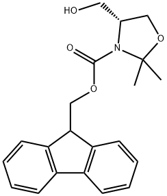 (4R)-2,2-Dimethyl-3-N-Fmoc-4-(hydroxymethyl)oxazolidine Struktur