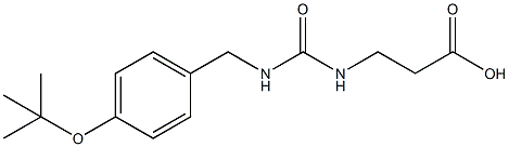 3-(3-(4-(Tert-butoxy)benzyl)ureido)propanoic acid Struktur