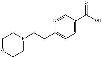 6-(2-Morpholinoethyl)nicotinic acid Struktur