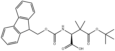 (S)-FMOC-BETA-DIMETHYL-ASP(OTBU)-OH Struktur