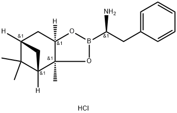 (R)-BoroPhe-(+)-Pinanediol-HCl Struktur