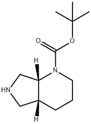 TERT-BUTYL (4AR,7AR)-OCTAHYDRO-1H-PYRROLO[3,4-B]PYRIDINE-1-CARBOXYLATE Struktur