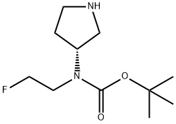 (3R)-(N-Boc-N-2-Fluoroethylamino)pyrrolidine Struktur