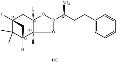 (R)-BorohomoPhe-(+)-Pinanediol-HCl Struktur