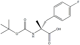 (R)-N-Boc-2-(4-fluoro benzyl)alanine Struktur