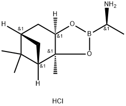 (R)-BoroAla(+)-Pinanediol-HCl Struktur