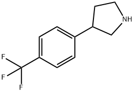 Pyrrolidine, 3-[4-(trifluoromethyl)phenyl]- Struktur