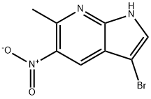 3-BROMO-6-METHYL-5-NITRO-7-AZAINDOLE Struktur