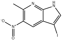 3-IODO-6-METHYL-5-NITRO-7-AZAINDOLE Struktur