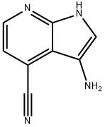 1H-Pyrrolo[2,3-b]pyridine-4-carbonitrile,  3-amino- Struktur