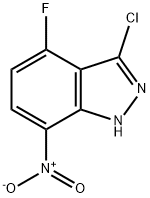 3-CHLORO-4-FLUORO-7-NITRO (1H)INDAZOLE Struktur